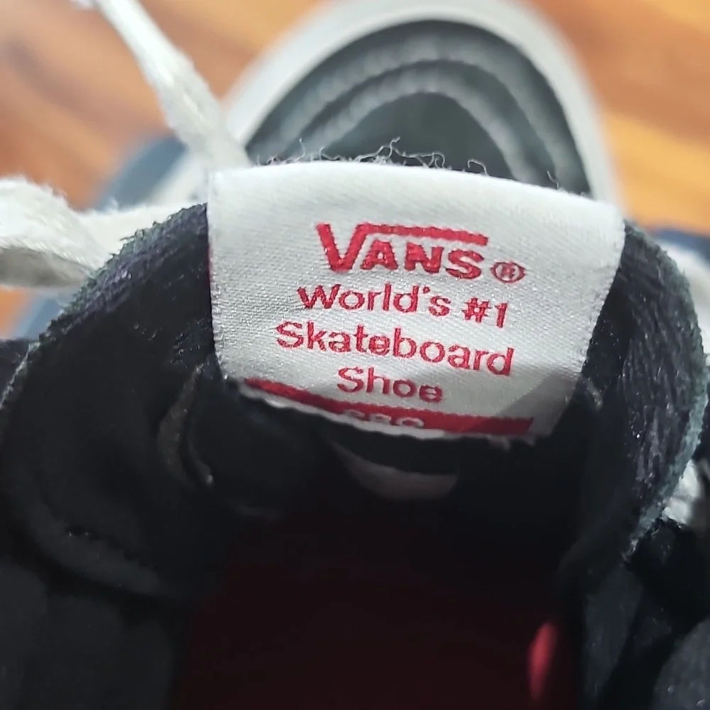 Vans Old School Off The Wall High-Top Skateboard Sneakers Black & White Sz 6
